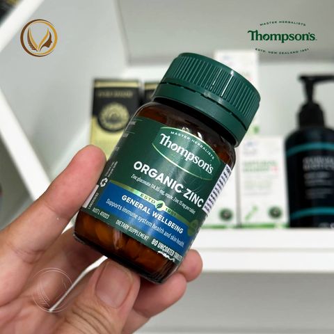 Viên uống kẽm hữu cơ Thompson’s Organic Zinc 80 viên