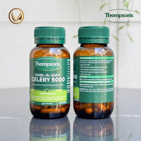 Viên uống giảm đau nhức khớp, giảm đau góut Thompson’s One-A-Day Celery 5000mg 60 viên