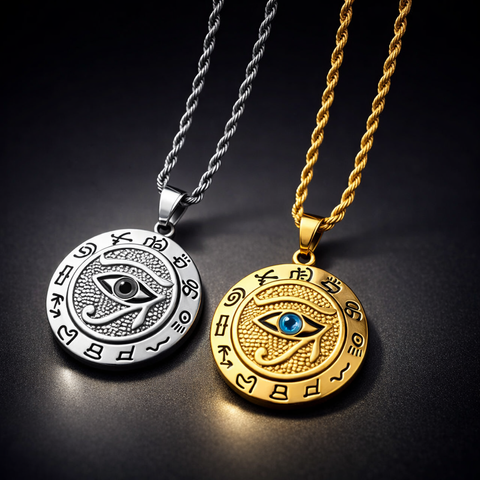 Dây Chuyền Eye of Horus – Mắt Thần Horus Bảo Hộ | Bùa Hộ Mệnh Ai Cập Cổ Đại