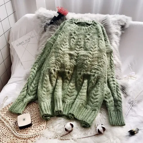 Áo len cổ chui phong cách Hàn Quốc
