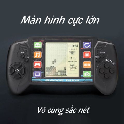 Máy Chơi Game Cầm Tay Tetris - Trò chơi Xếp Gạch Màn Hình Lớn 3.5 Inch Âm Thanh Cực Lớn