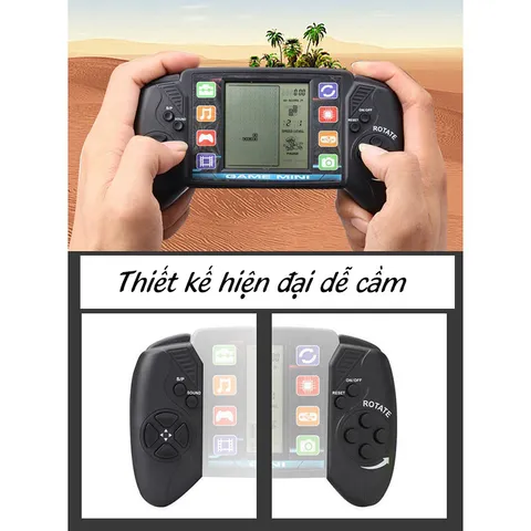 Máy Chơi Game Cầm Tay Tetris - Trò chơi Xếp Gạch Màn Hình Lớn 3.5 Inch Âm Thanh Cực Lớn