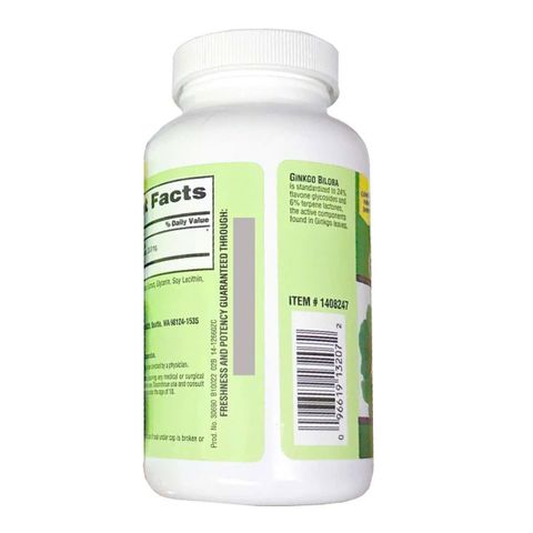 Viên uống bổ não ginkgo biloba 120mg 340 viên của mỹ