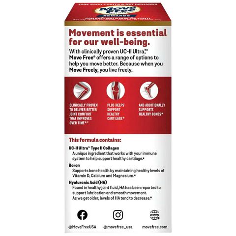 Viên Schiff Move Free Ultra 3X Triple Action 75 viên của Mỹ