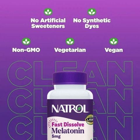Viên ngậm ngủ ngon Natrol Melatonin 5mg 250 viên của Mỹ