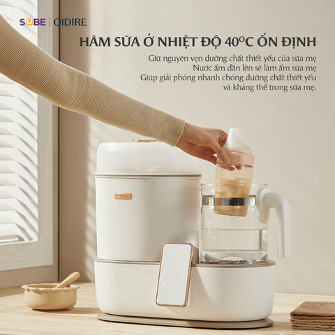 Máy hâm sữa và tiệt trùng bình sữa Oidire ODI02A