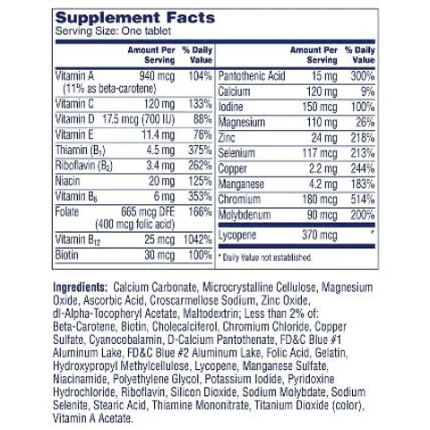 One A Day Men’s 50+ Vitamin tổng hợp cho nam 300 viên của Mỹ