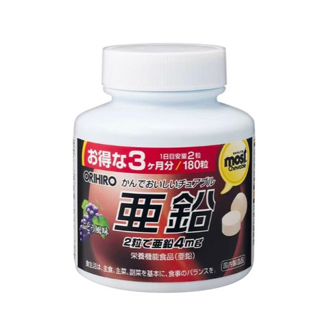 Viên nhai kẽm Orihiro Japan 180 viên