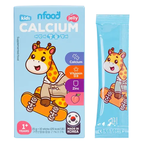 Thực phẩm bổ sung thạch Calci trẻ em NFood hương đào