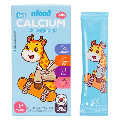 Thực phẩm bổ sung thạch Calci trẻ em NFood hương đào