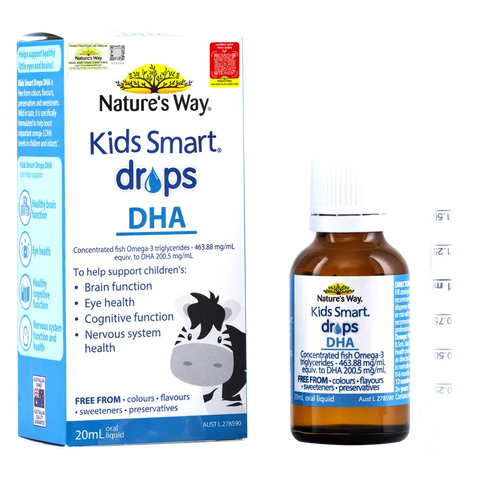 Combo 2 Thực phẩm bảo vệ sức khỏe Kids Smart Drops DHA