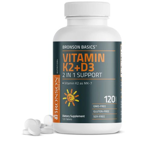 Organic Vitamin K2 D3 - Chai 120 viên Mỹ/ Chai 360 viên - Giúp xương chắc khỏe, tăng sức đề kháng