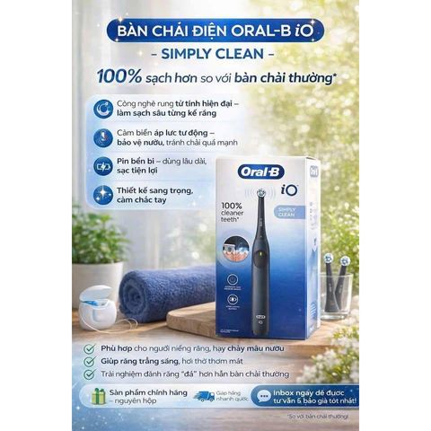 Bàn Chải Điện Oral B thế hệ mới IOS 2 BILL PHÁP