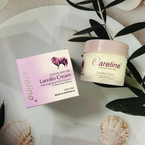 Kem Dưỡng Cừu Tím Lanolin Careline 100ml - Serum Dưỡng Da Mịn Màng, Phục Hồi Ẩm Cho Làn Da Khỏe Mạnh