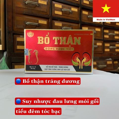 Bổ Thận Đông Dược Việt - Mẫu Mới - tăng cường sức khoẻ, tiểu đêm, tóc bạc