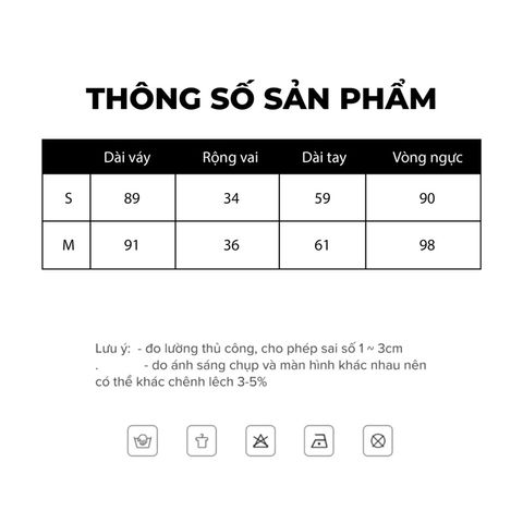 Váy ngắn dài tay, hoạ tiết chấm bi nhỏ, cổ V, có chít eo, chất lụa Hàn Châu