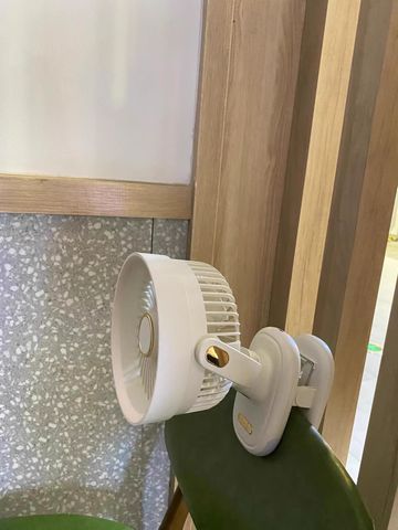 Hàng Cao Cấp - Quạt tích điện, Quạt kẹp mini hẹn giờ có đèn ngủ chỉnh tốc độ gió Pin dung lượng cao 20.000mah NA12