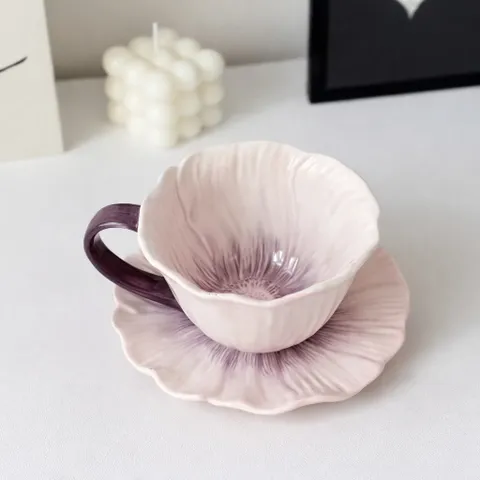Ly Trà Hoa Nghệ Thuật – Tách Trà Cao Cấp Phong Cách Vintage