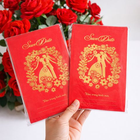 Thiệp mời ngày cưới truyền thống