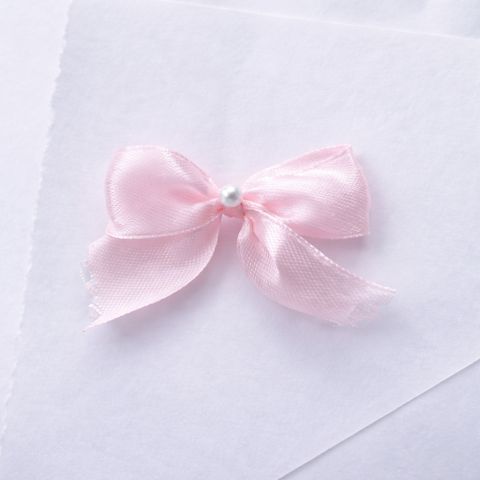 Gói 50 Nơ Lụa Satin Mini Thắt Sẵn Có Đính Ngọc Trang Trí Quà Tặng, Thủ Công Đa Năng.