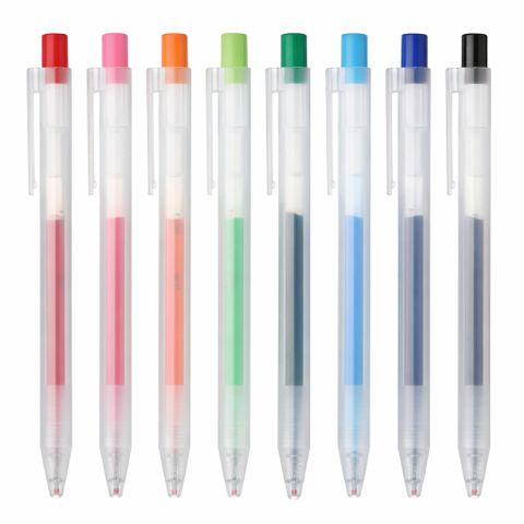 Bút Bi Muji Ngòi Bấm 0.5mm - Bút Gel Muji Nhiều Màu Sắc Trẻ Trung - Văn Phòng Phẩm Style Hàn Quốc Nhật Bản