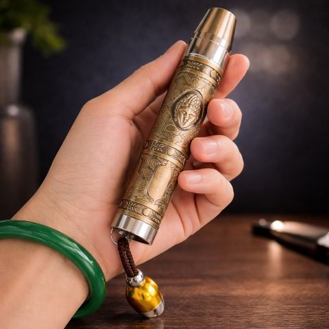 Bút Soi Ngọc Chuyên Dụng - Thiết Kế Đồng Đúc Hoa Văn Cổ Điển