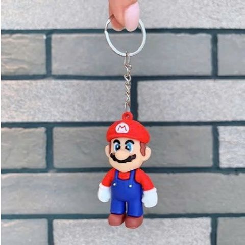 Bộ 5 Móc Khóa Nhân Vật Super Mario PVC Cho Cặp Sách