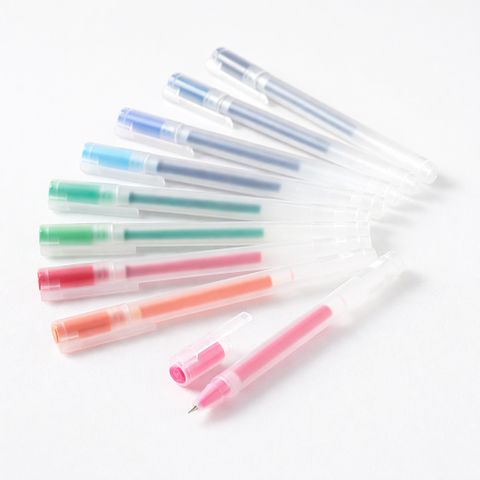 Bút Bi Muji Ngòi Bấm 0.5mm - Bút Gel Muji Nhiều Màu Sắc Trẻ Trung - Văn Phòng Phẩm Style Hàn Quốc Nhật Bản