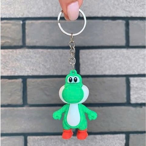 Bộ 5 Móc Khóa Nhân Vật Super Mario PVC Cho Cặp Sách