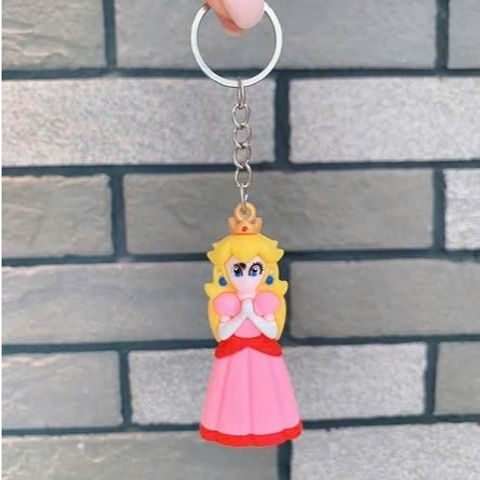 Bộ 5 Móc Khóa Nhân Vật Super Mario PVC Cho Cặp Sách