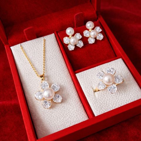 Set Trang Sức Ngũ Hoa Cánh Xà Cừ Cao Cấp – Vẻ Đẹp Thuần Khiết & Quý Phái
