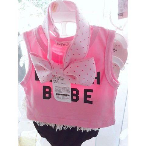 Độ bộ mùa hè bé gái Beach Babe kiểu dáng croptop