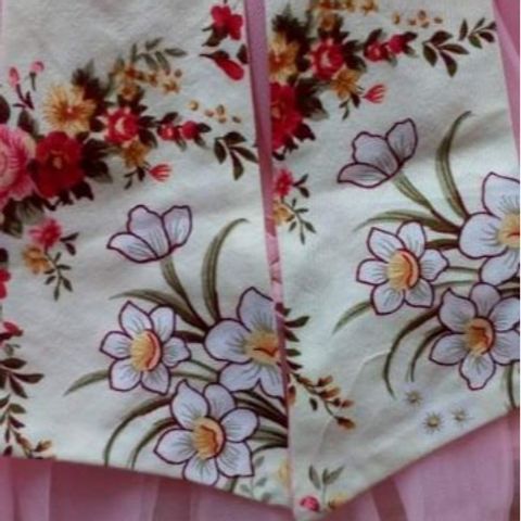 Đầm Tiệc Bé Gái Cao Cấp - Váy Công Chúa Phồng Xòe Họa Tiết Hoa Vintage
