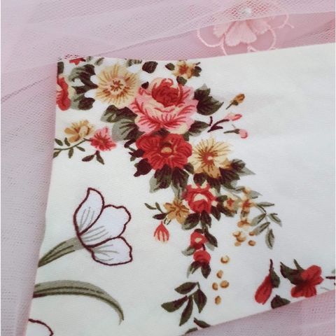 Đầm Tiệc Bé Gái Cao Cấp - Váy Công Chúa Phồng Xòe Họa Tiết Hoa Vintage