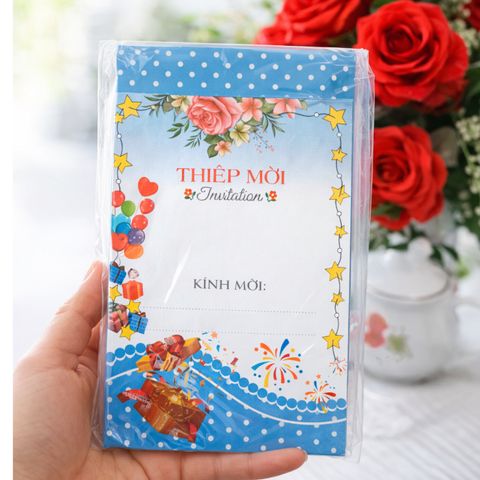 Mẫu thiệp mời sinh nhật - thôi nôi