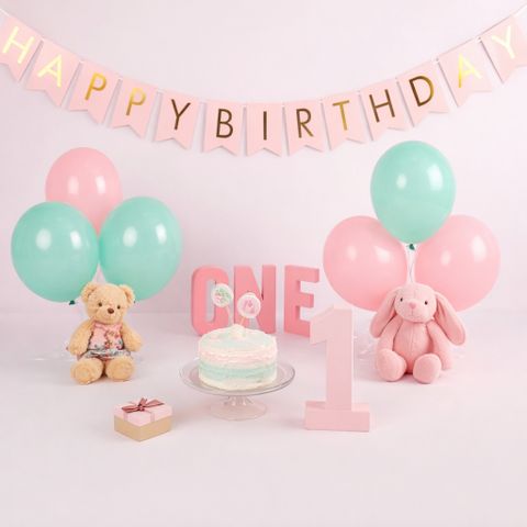 Dãy chữ Happy Birthday bằng giấy cứng trang trí