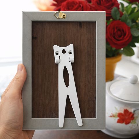 Khung ảnh 10x15 cm viền trắng