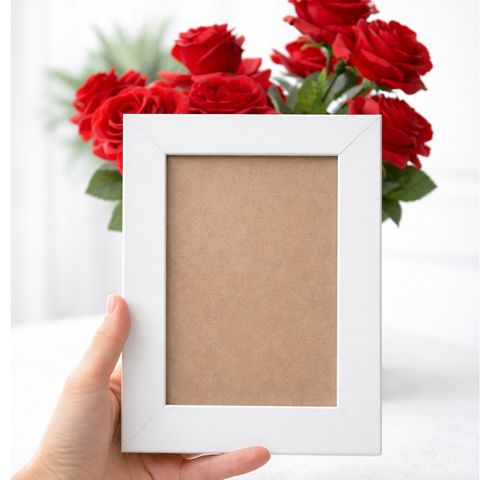 Khung ảnh 10x15 cm viền trắng
