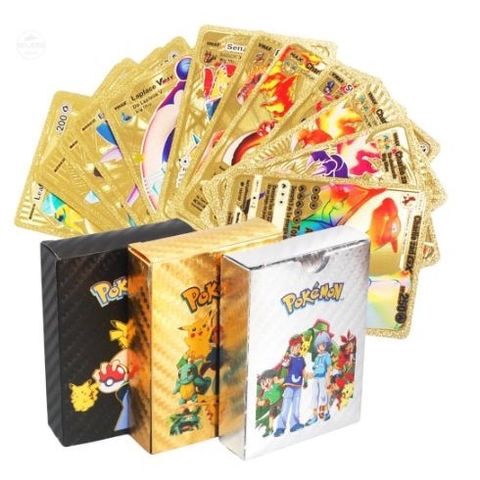 Bộ 55 lá bài Pokemon ép kẽm