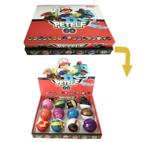 12 quả bóng pokemon đồ chơi ngộ nghĩnh dành cho bé