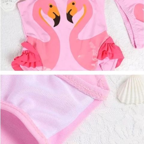 Đồ bơi một mãnh bé gái hình chim hồng hạc