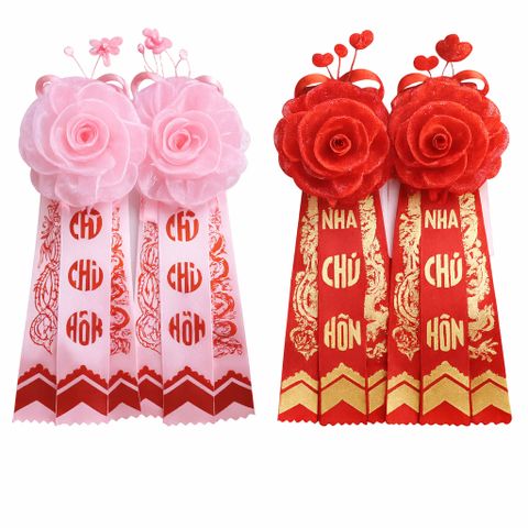 Hoa chủ hôn cài áo dành cho cha mẹ hai bên