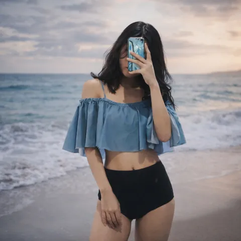 Đồ bơi nữ hai mãnh phong cách trẻ trung