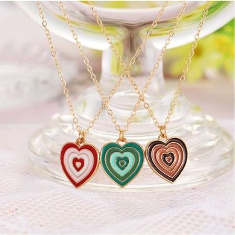 Dây chuyền trái tim nhiều màu sắc