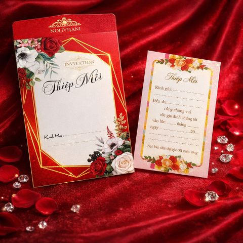 Thiệp mời cưới ghi tay mẫu TM010