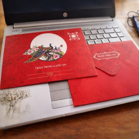 Thiệp mời cưới ghi tay mẫu TM010