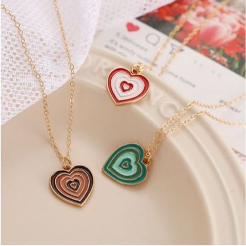 Dây chuyền trái tim nhiều màu sắc