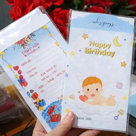 Bộ 10 thiệp mời sinh nhật
