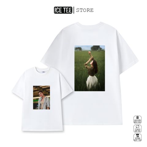 [NHẬN IN THEO YÊU CẦU] áo thun in theo yêu cầu 1 MẶT, 2 mặt oversize ICETEE cotton 100% 2 chiều thoáng mát nam nữ