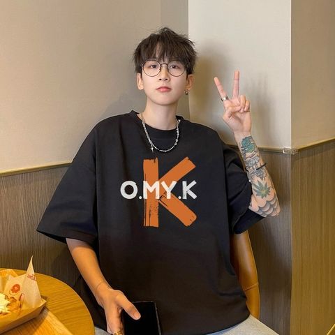 Áo Thun Nữ, Áo Phông Nam Nữ Unisex Tay Lỡ ICETEE Mã i14 OK MY K Ngầu,Chất Cotton Form Rộng Phong Cách Ulzzang